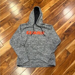 CLASS machinery Gray and Black Hoodie with Orange Logo medium lightly used